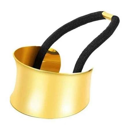 Hgesaa Metal Circle Hair Cuff Elastic Hair Band Hair Ties Ponytail Holder Hair Rope Accessory For Women Girls | Walmart (US)