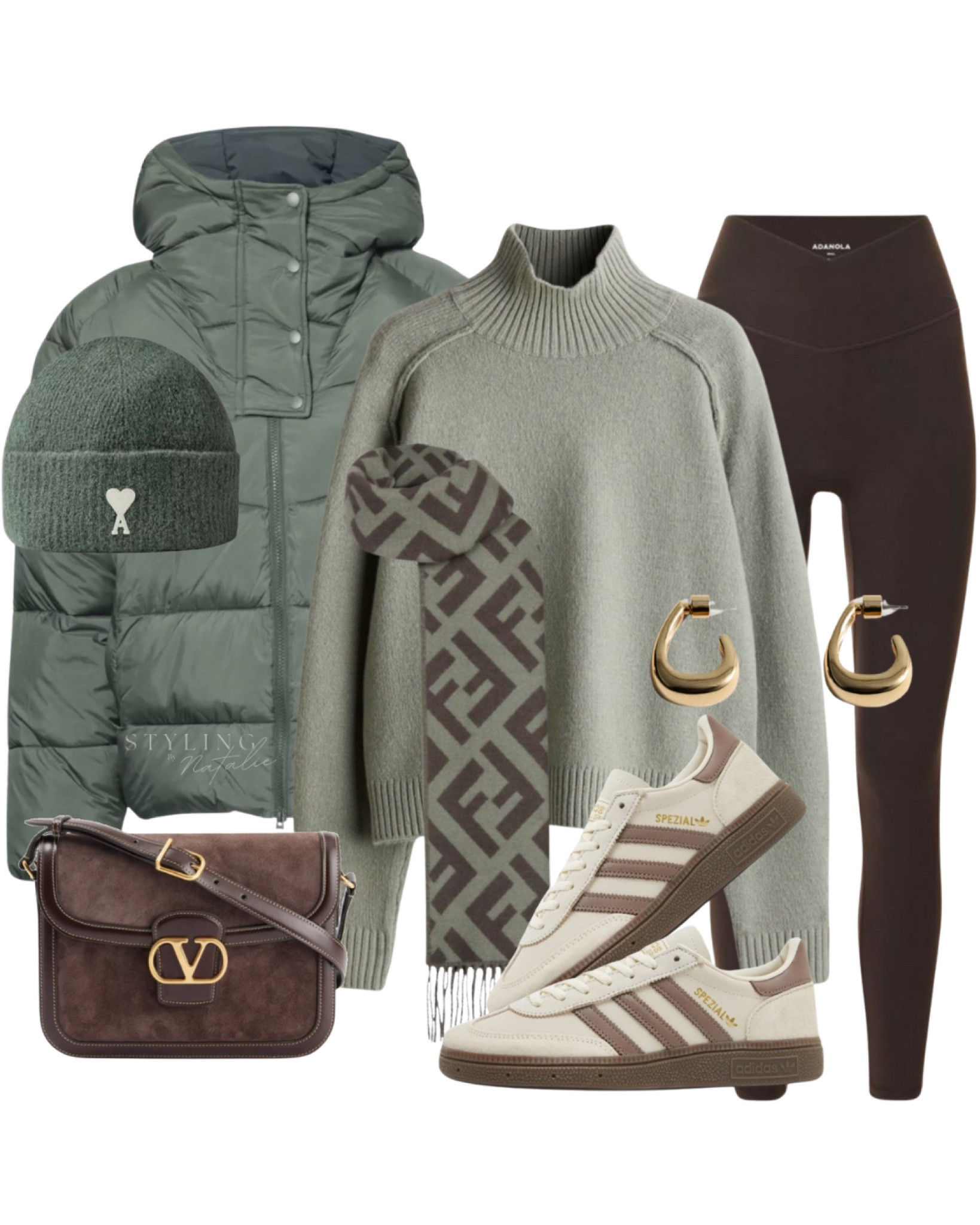 Winter walk outfit
Leggings, adidas Spezial trainers, turtleneck jumper, hooded puffer coat.

#LTKeurope #LTKuk #LTKwinter