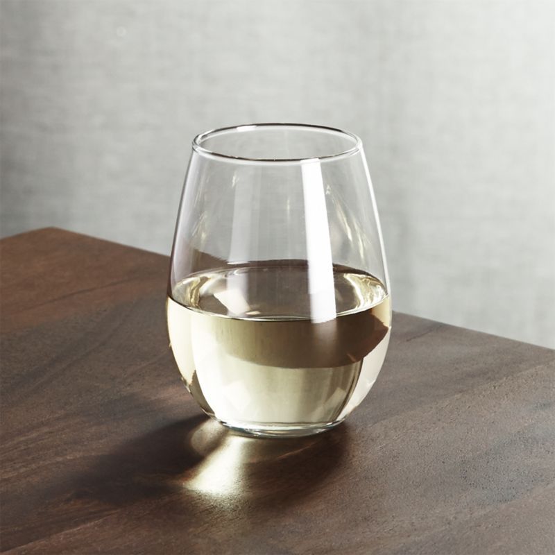 Stemless White Wine Glass 11.75 oz + Reviews | Crate and Barrel | Crate & Barrel