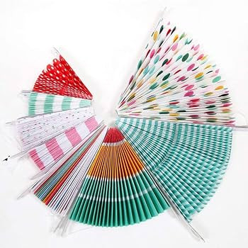 Aiminjey Hanging Paper Fans Party Set, Round Paper Fans Party Decoration, Set of 8 Decorative Pap... | Amazon (US)