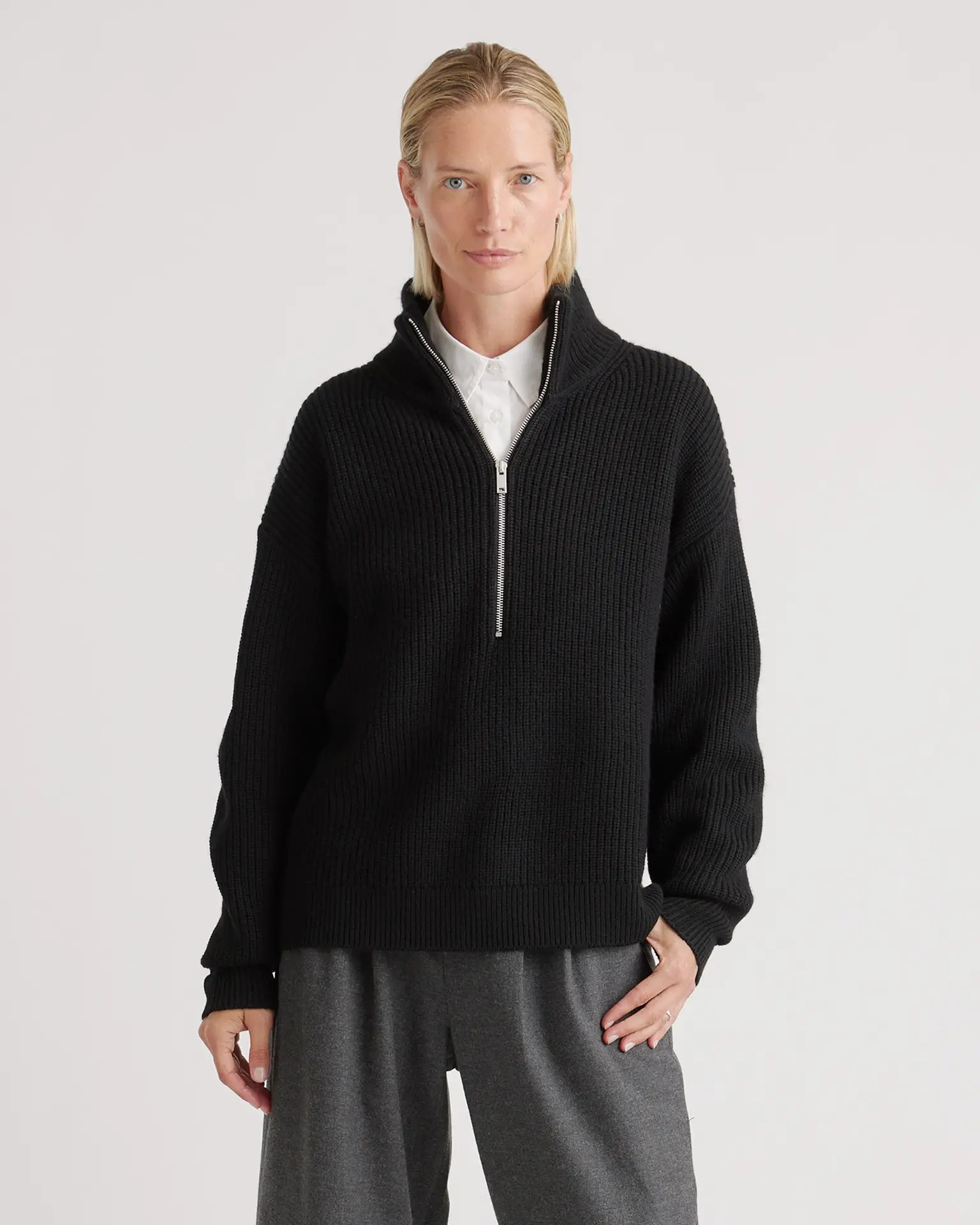 Australian Merino Wool Half Zip Sweater | Quince