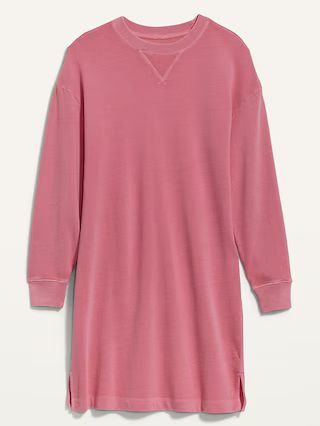 Long-Sleeve Mini T-Shirt Shift Dress for Women | Old Navy (US)