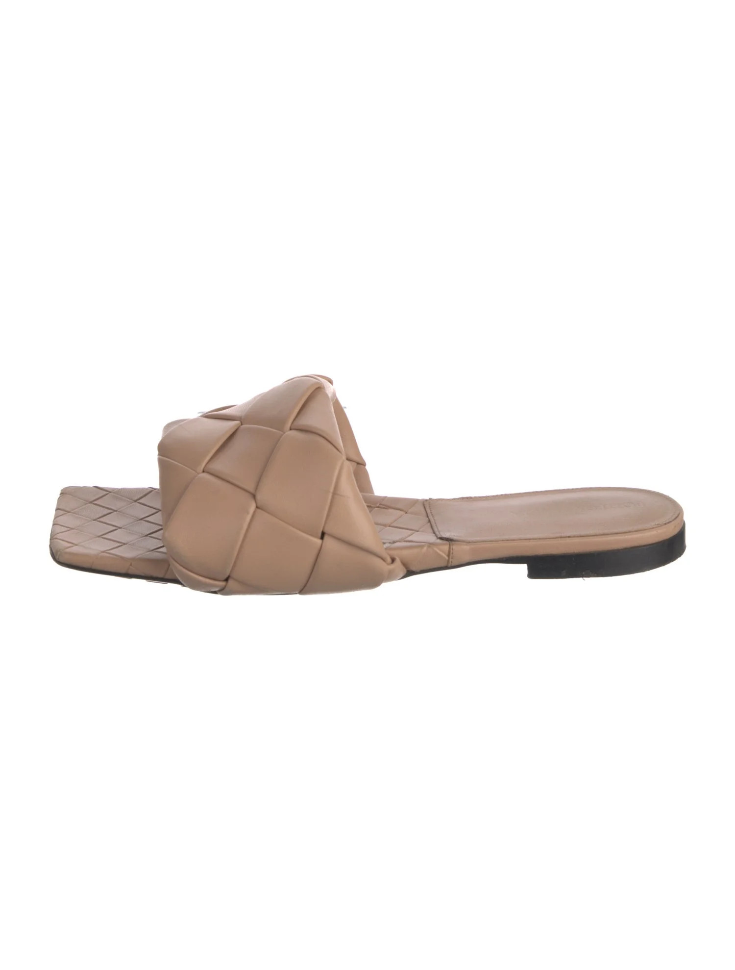 Intrecciato Weave Leather Slides | The RealReal