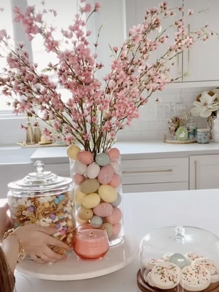 Simple Easter decor and Spring decor you can intermingle and use throughout the Spring and Summer seasons ✨🐣🐰🎀🌷 #springkitchendecor #easterkitchendecor #eastercenterpiece #easterabledecor

#LTKFindsUnder50 #LTKSeasonal #LTKHome
