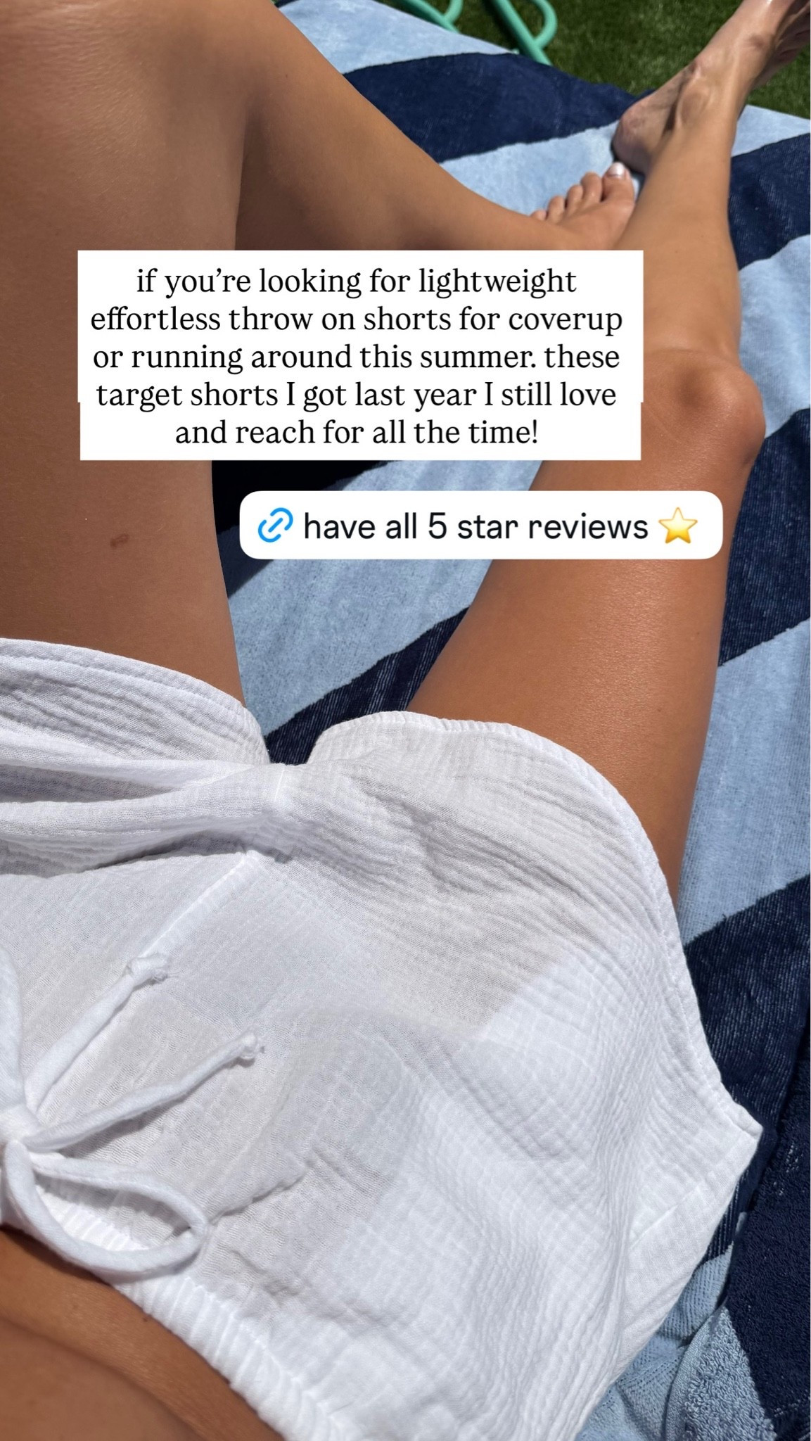 The perfect lightweight white summer shorts 🤍 from @Target #ad 

Summer outfit, target fashion, white shorts, pool outfit, swimsuit coverup

#LTKootd #LTKSeasonal #LTKSwim
