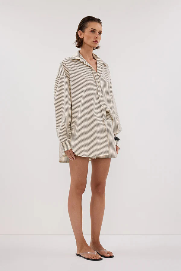 PALMA CREAM SILK BLEND SHIRT | DISSH