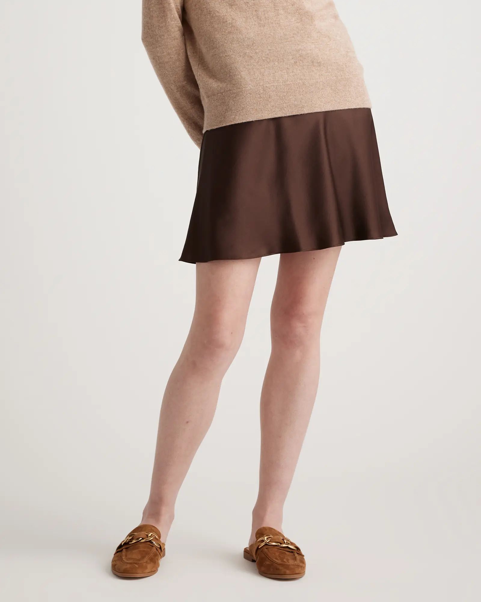 100% Washable Silk Mini Skirt | Quince