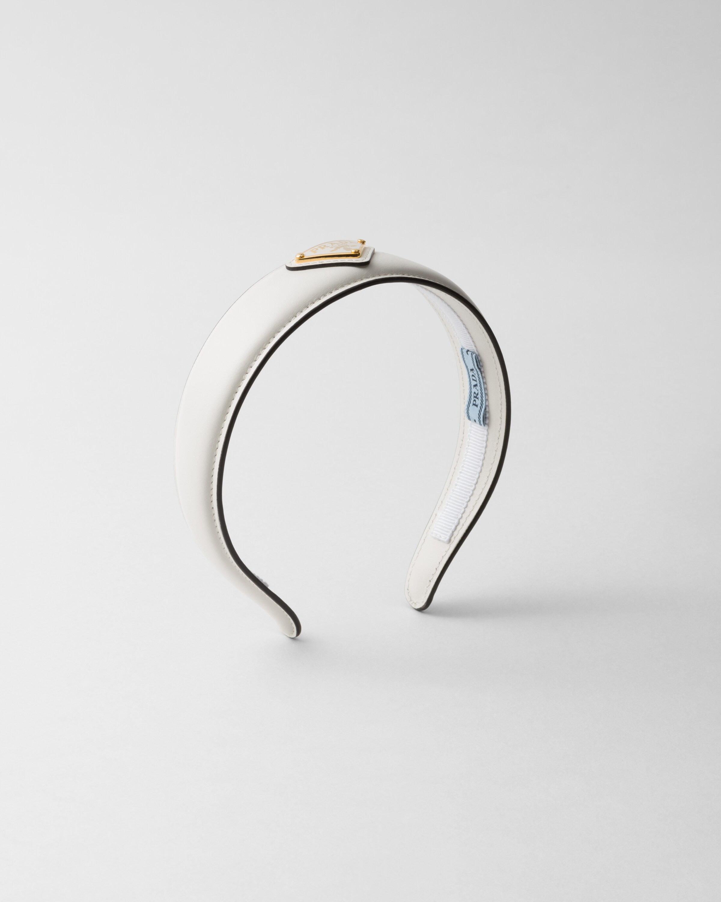 Leather headband | Prada US