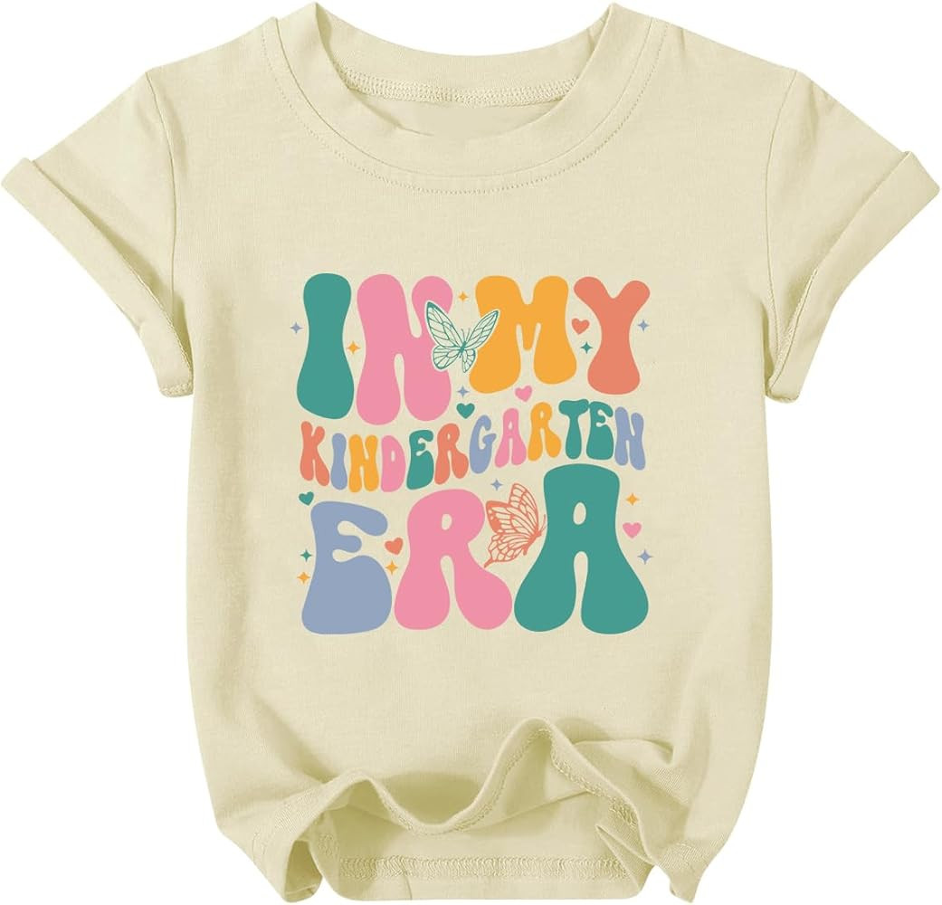 Kindergarten Shirt for Girls First Day of Preschool Shirt Back to School T Shirt Summer Short Sle... | Amazon (US)