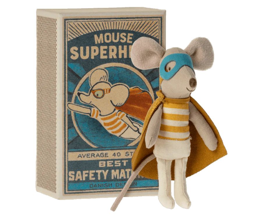 Superhero Mouse, Little Brother (In Matchbox) | Loozieloo