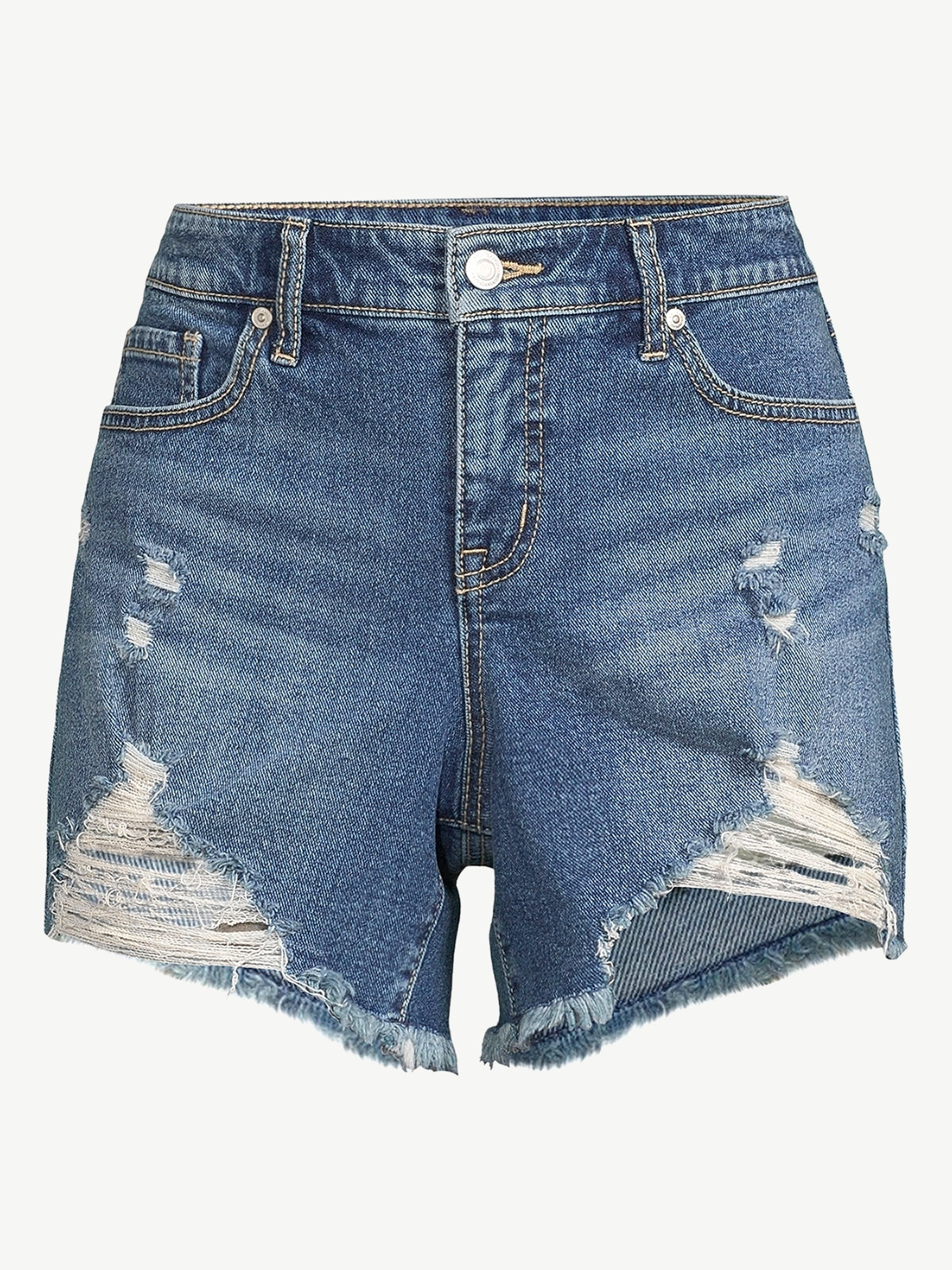 Sofia Jeans by Sofia Vergara Women's Lila Destructed Denim Shorts | Walmart (US)