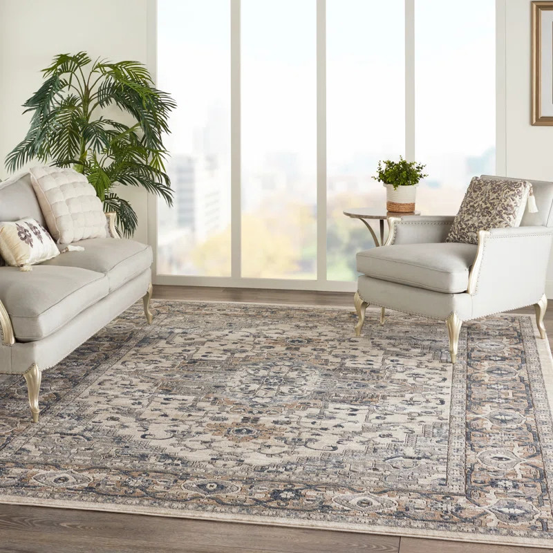 Jurado Oriental Ivory/Gray/Beige Area Rug | Wayfair North America