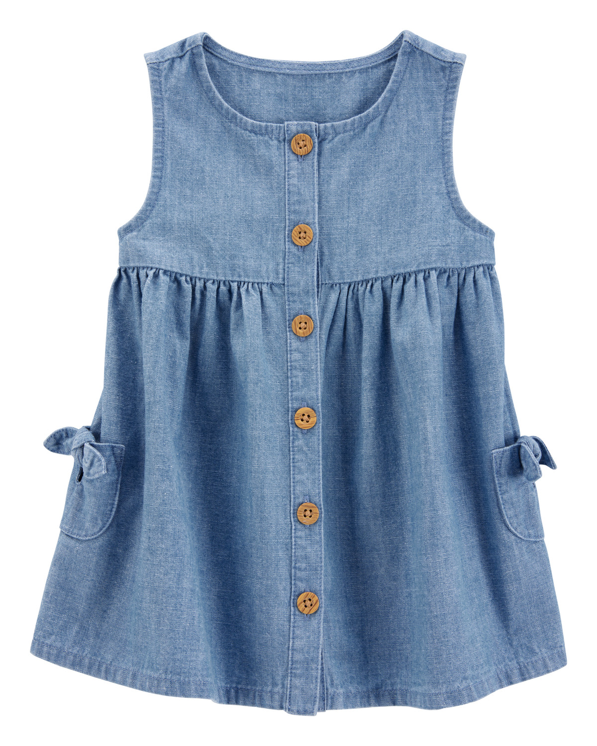 Baby Solid Cotton Dress - Blue - Carter's | Carter's | Carter's Inc
