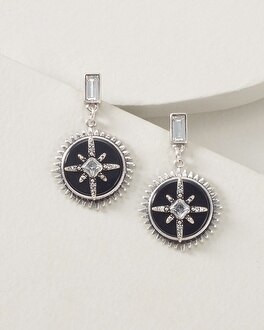 Black Stone Celestial Drop Earrings | White House Black Market