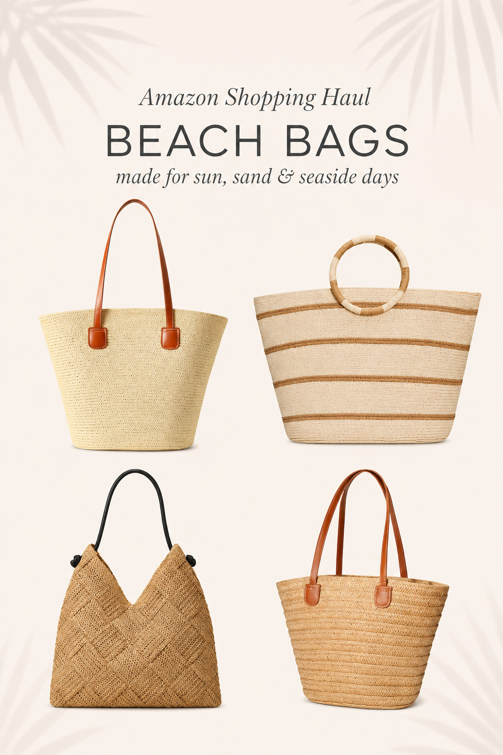 Amazon beach bags that look perfect with every summer vacation outfit 🤍 Neutral woven totes for pool days, beach clubs, resort lunches & boat days. I’d pack these for Cabo, the Maldives, French Polynesia, Greece & a European summer.

Amazon beach bags, Amazon beach tote, Amazon summer bags, beach bags for women, straw beach bag, woven tote bag, raffia bag, straw tote, summer tote bag, vacation bag, resort bag, beach vacation essentials, resort wear, vacation accessories, Cabo outfits, Cabo packing list, Cabo vacation, honeymoon packing, honeymoon outfits, Maldives packing list, Maldives outfits, French Polynesia outfits, Bora Bora outfits, Greece outfits, European summer outfits, Europe vacation outfits, beach club outfits, pool day essentials, boat day essentials, summer vacation style, Amazon vacation finds, Amazon fashion

#LTKSwim #LTKTravel #LTKWedding