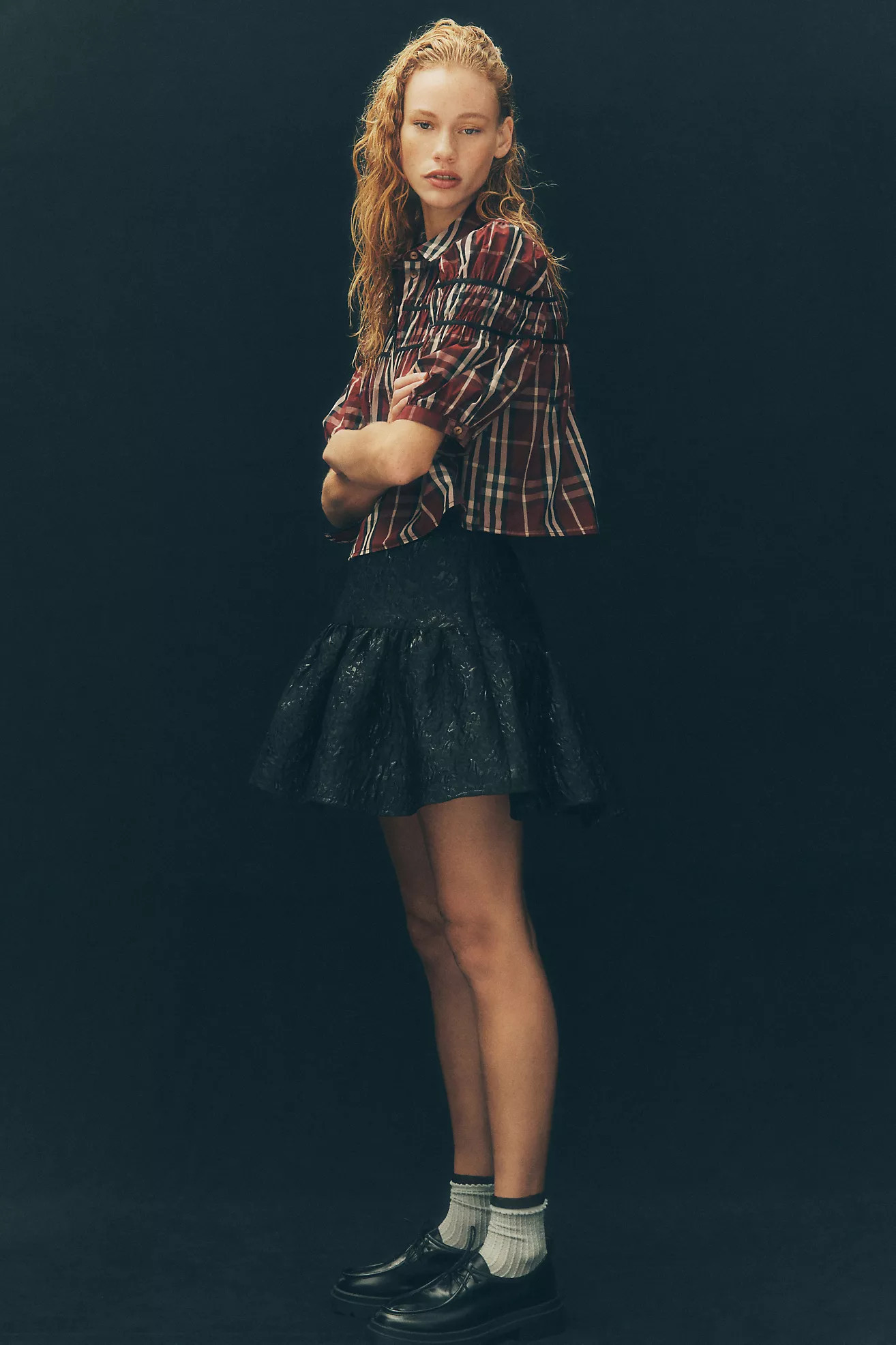 Avec Les Filles Ruffle Mini Skirt | Anthropologie (US)