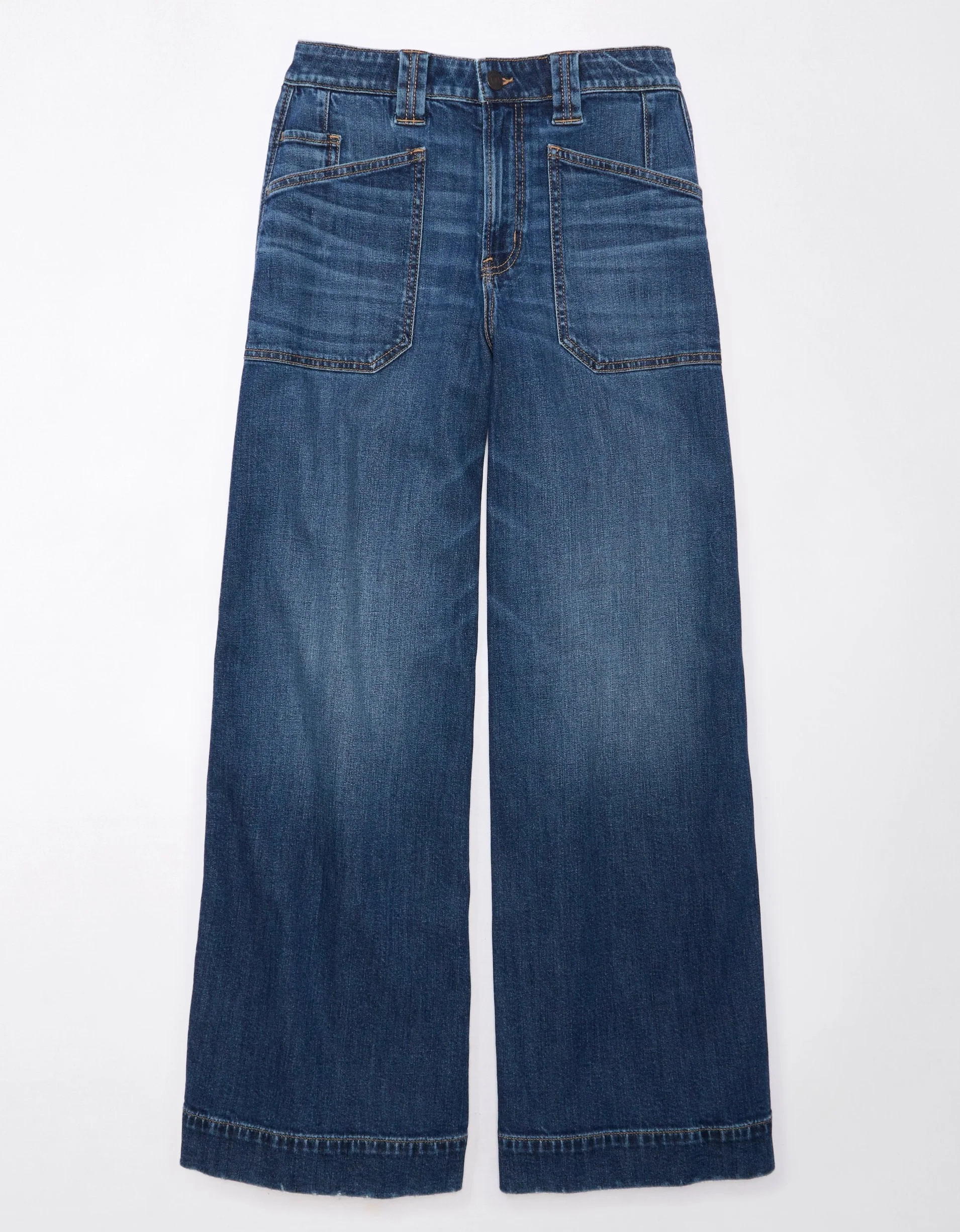 AE AE Dreamy Drape Stretch Baggy Ultra Wide-Leg Super High-Waisted Jean | Shop Simon