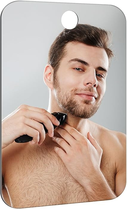 Shower Mirror Fogless for Shaving Anti-Fog Frameless Wall Hanging Makeup,11.02" L x 7.87" W,Darkg... | Amazon (US)