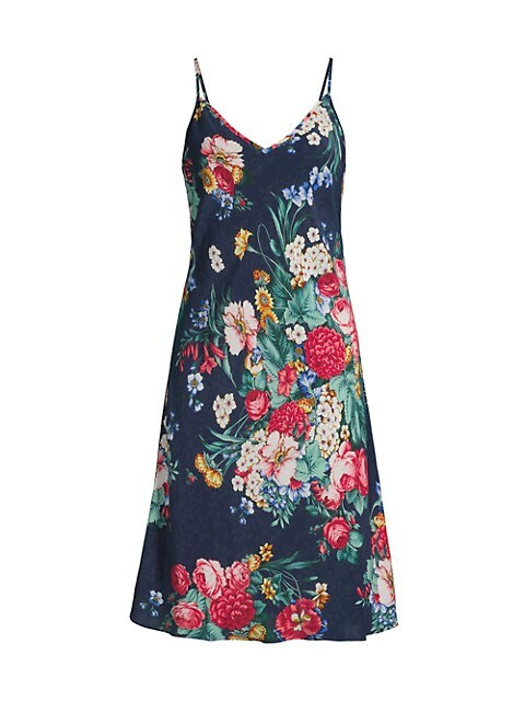 Caitlyn Floral Silk Slipdress | Saks Fifth Avenue