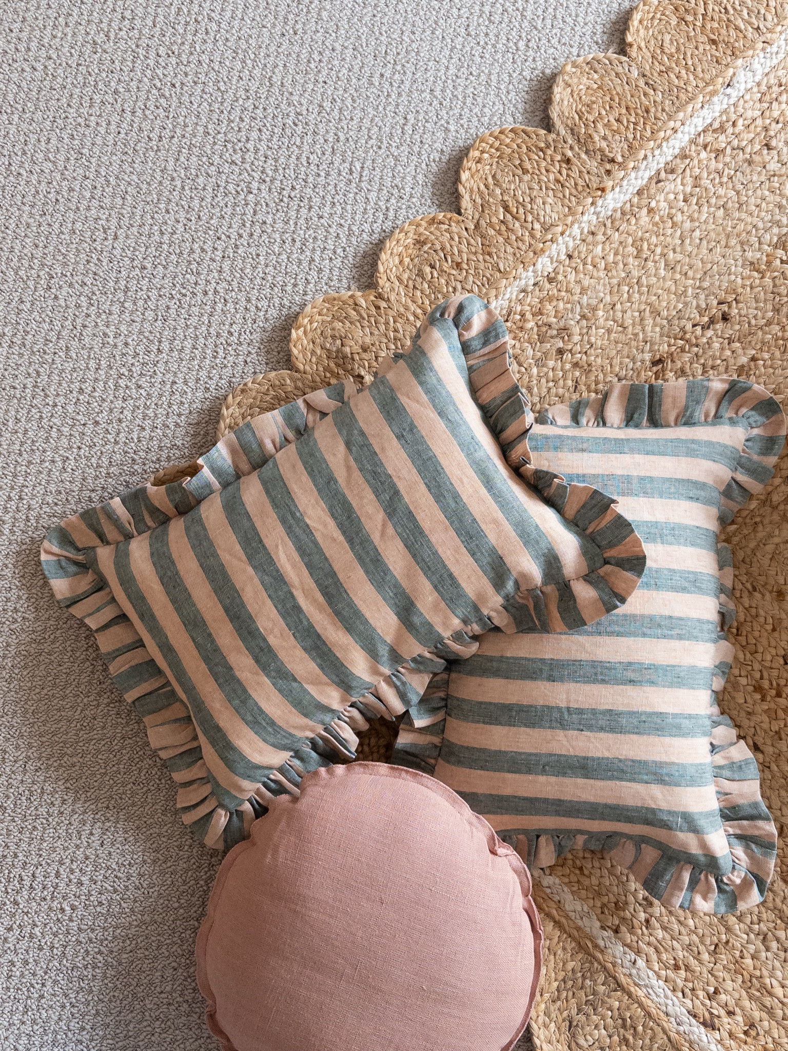 These pillows are ADORABLE and up to 30% off right now!!! scalloped jute rug is also on sale! 

Girls room, girls pillow, throw pillows 

#LTKCyberWeek #LTKHome