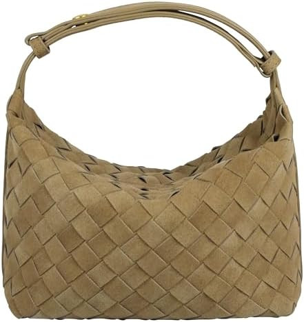 Suede Purse Bag for Women, Vintage Hobo Handbag Small Shoulder Bag with Adjustable Strap and Hobo... | Amazon (US)