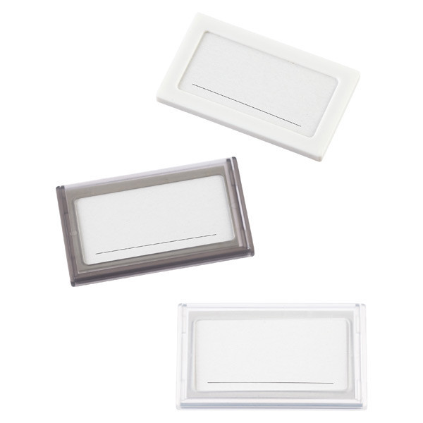 like-it Bricks Label Holder White Pkg/2 | The Container Store
