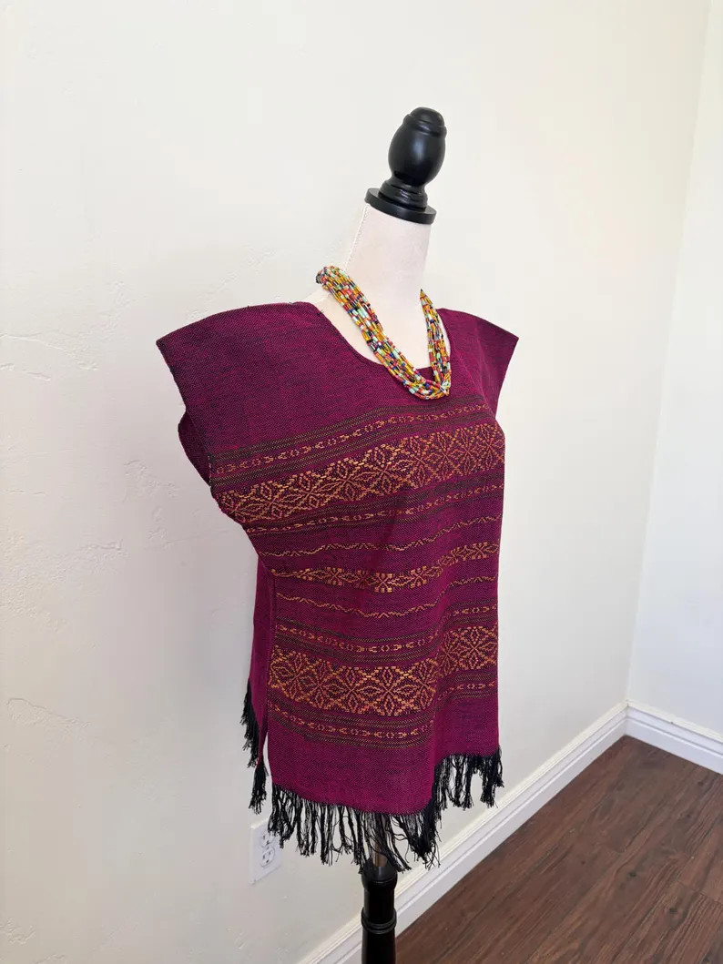 Handmade Mexican Woven Blouse: Backstrap Loom Huipil, Bohemian Clothing, Size XS/S/M - Etsy | Etsy (Global)