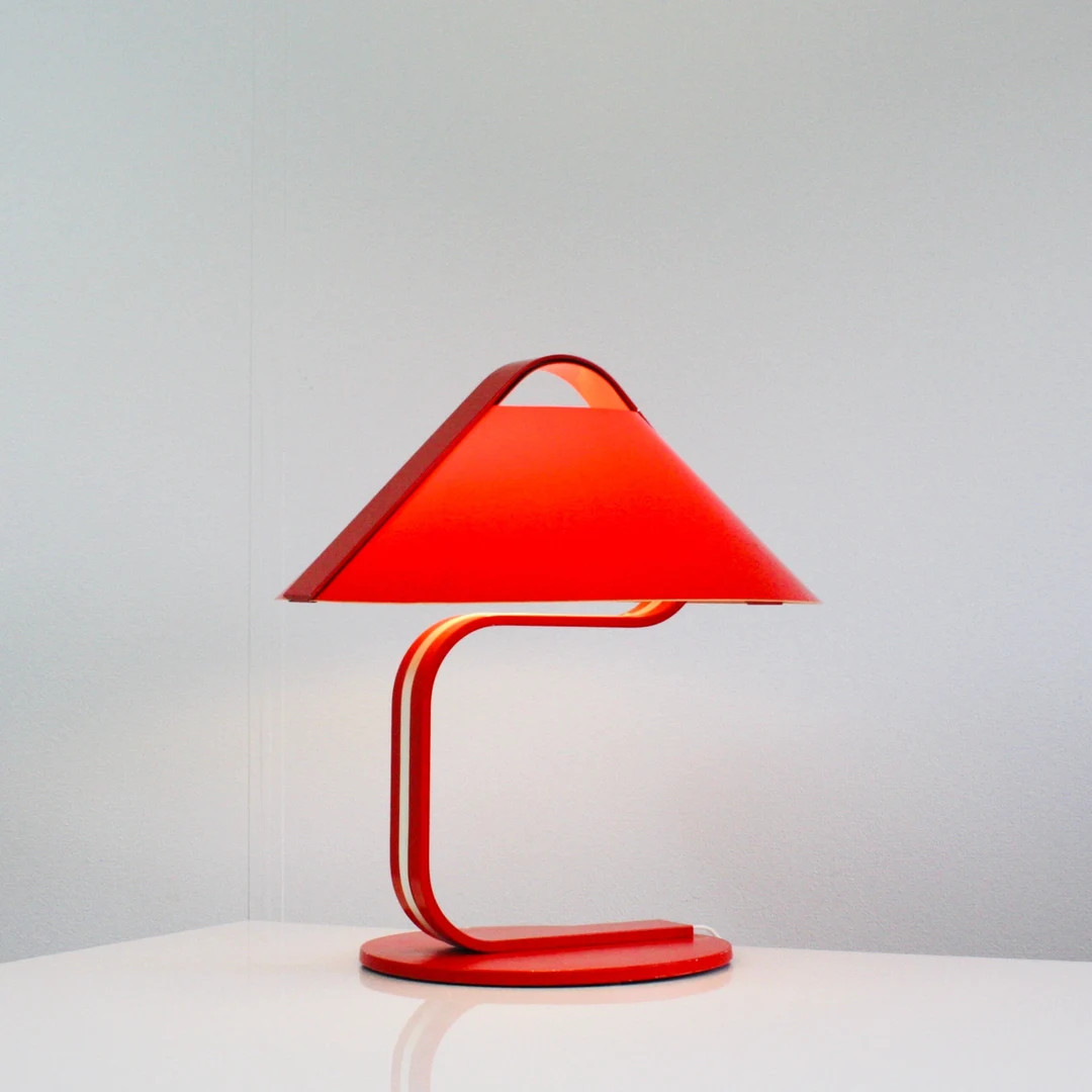 A Red Desk Lamp by Brylle & Jacobsen for Quality Systems Denmark 1970s - Etsy Canada | Etsy (US)