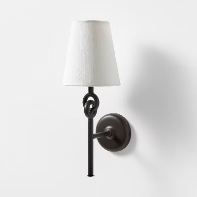 Wall Sconce Metal Ring Black - Threshold™ designed with Studio McGee | Target