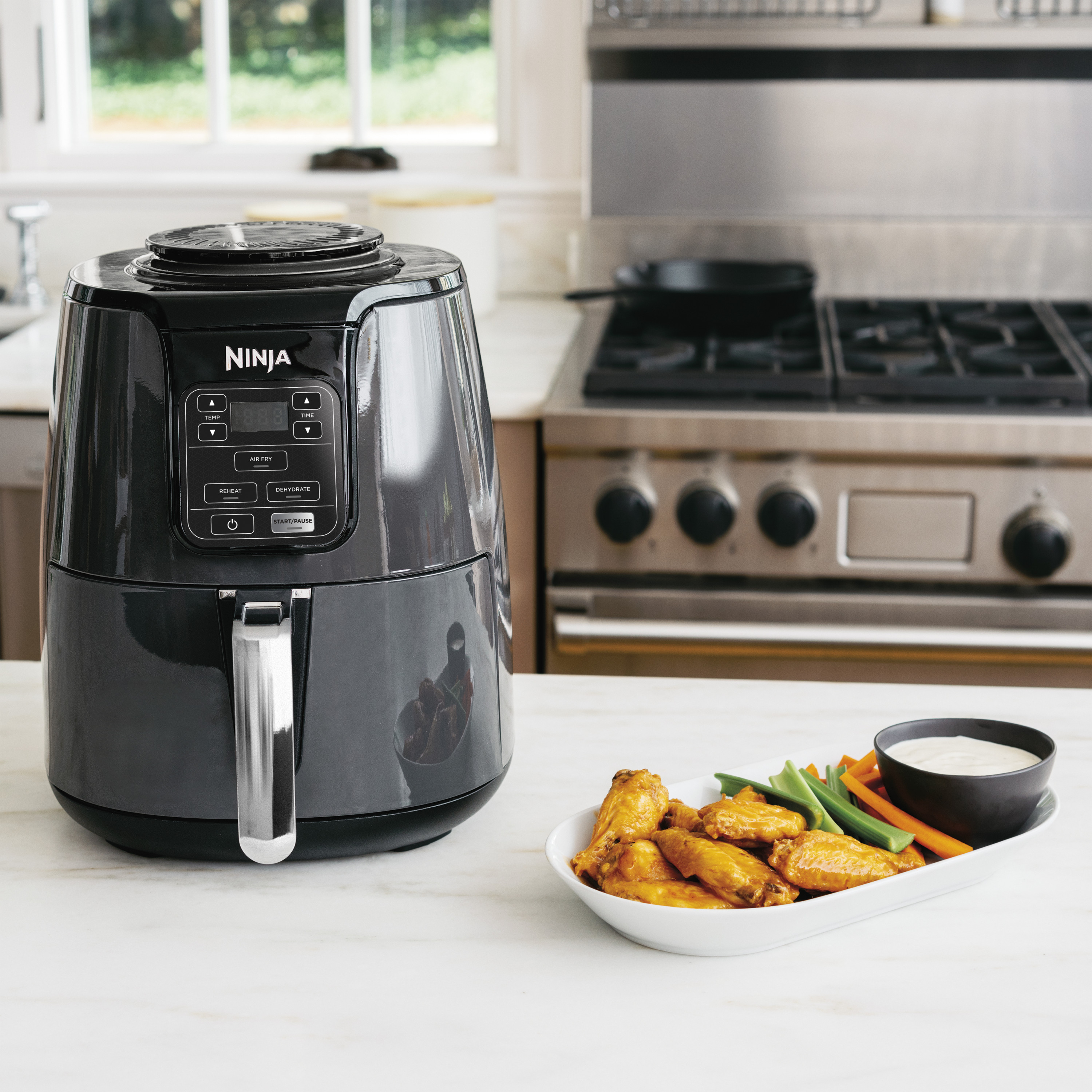 Ninja 4QT Air Fryer, Black, AF100WM - Walmart.com | Walmart (US)