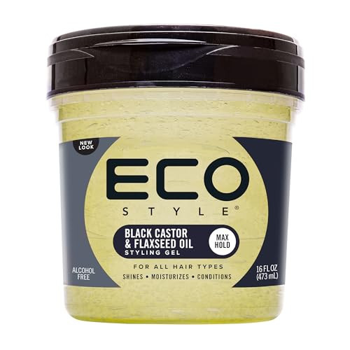 Eco Style Ecoco Gel - Black Castor Flaxseed Oil - Long Lasting Shine - Nourishes And Repairs Damaged Hair - Promotes Healthy Scalp - Provides Superior And Weightless Hold - Effortless Style - 16 Oz | Amazon (US)