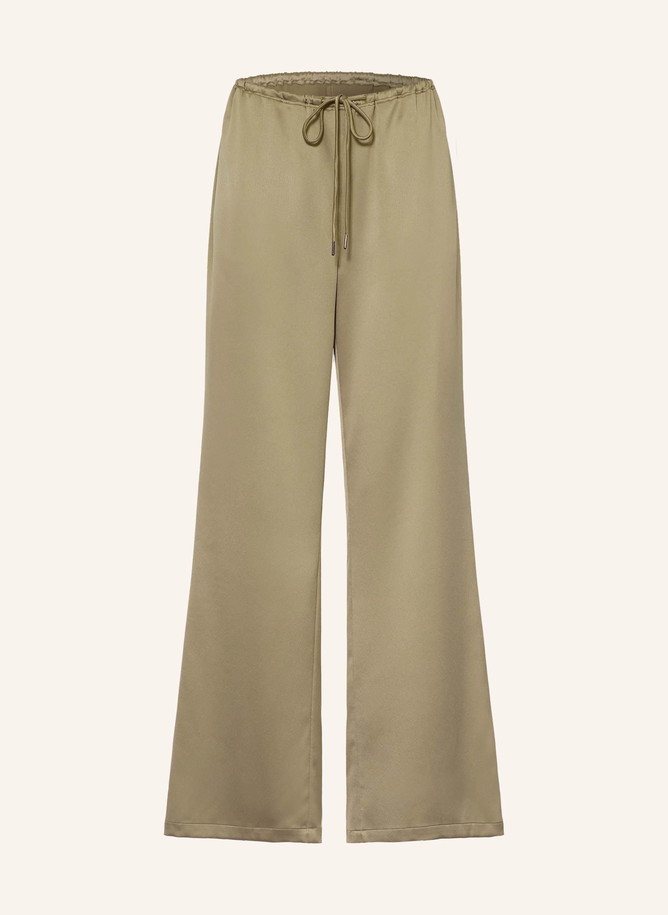 Juvia Marlenehose FLORENS aus Satin in oliv | Breuninger (DACH)