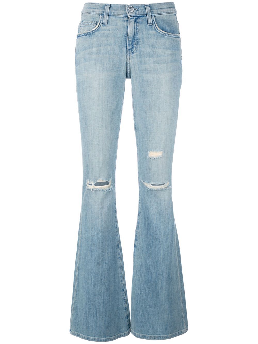 Current/Elliott busted bell-bottomed jeans - Blue | FarFetch US