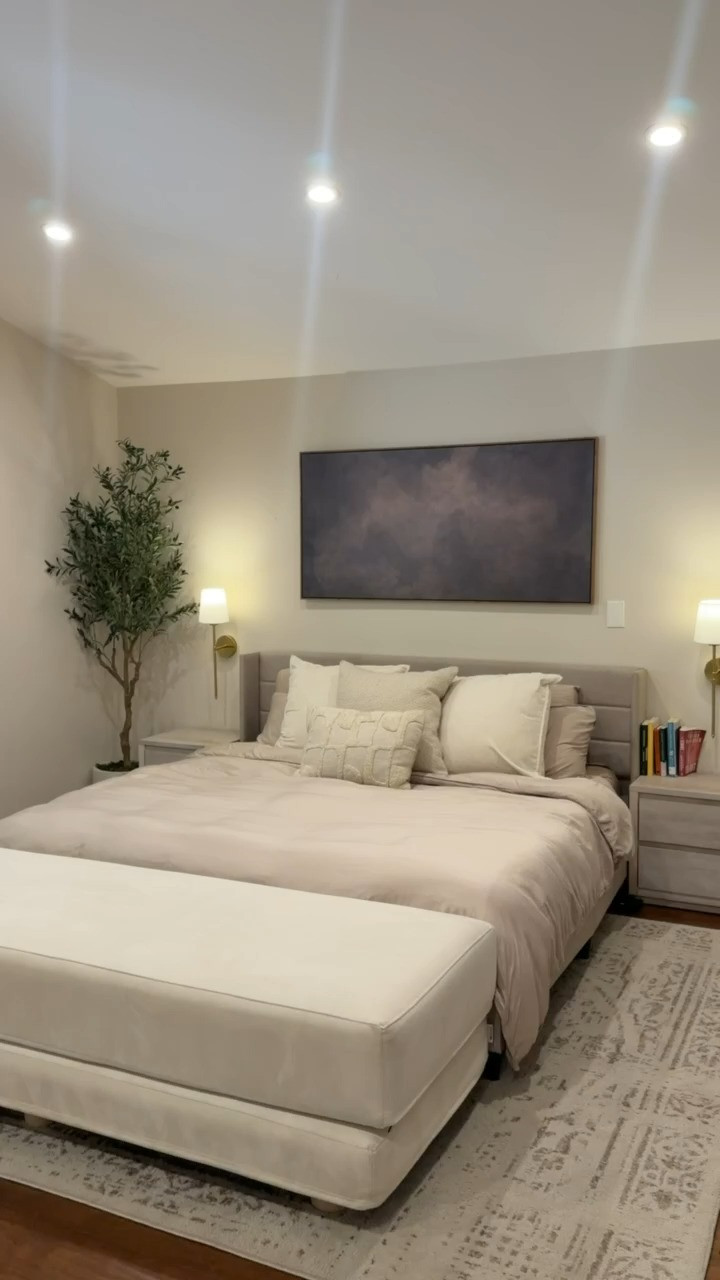 Bedroom update! Bedding set is from Quince and the rest is pretty much all amazon! 

 #LTKHome