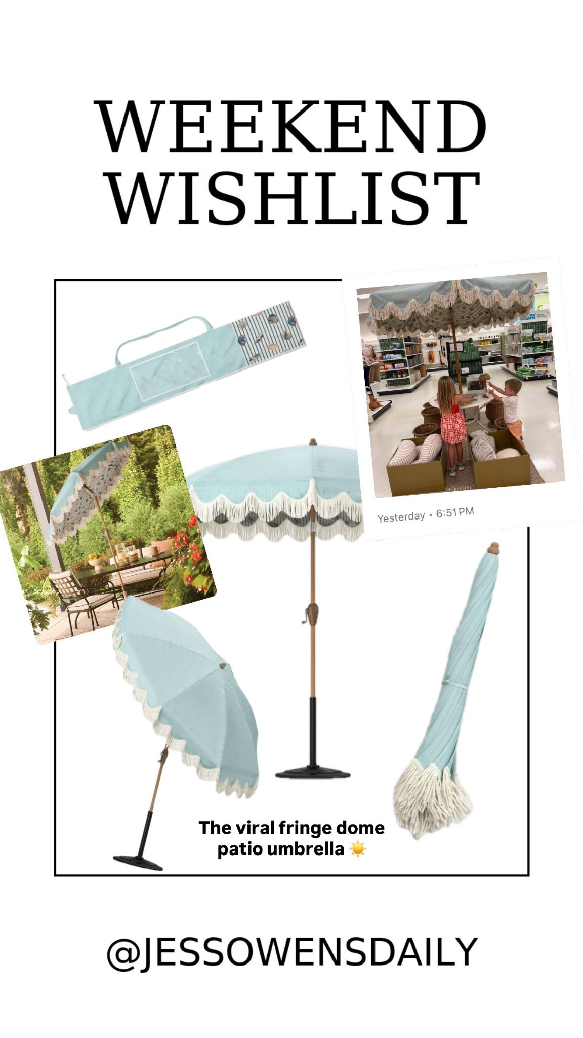 The viral scalloped fringe outdoor patio umbrella from target! 

#LTKHome #LTKmomlife #LTKSeasonal