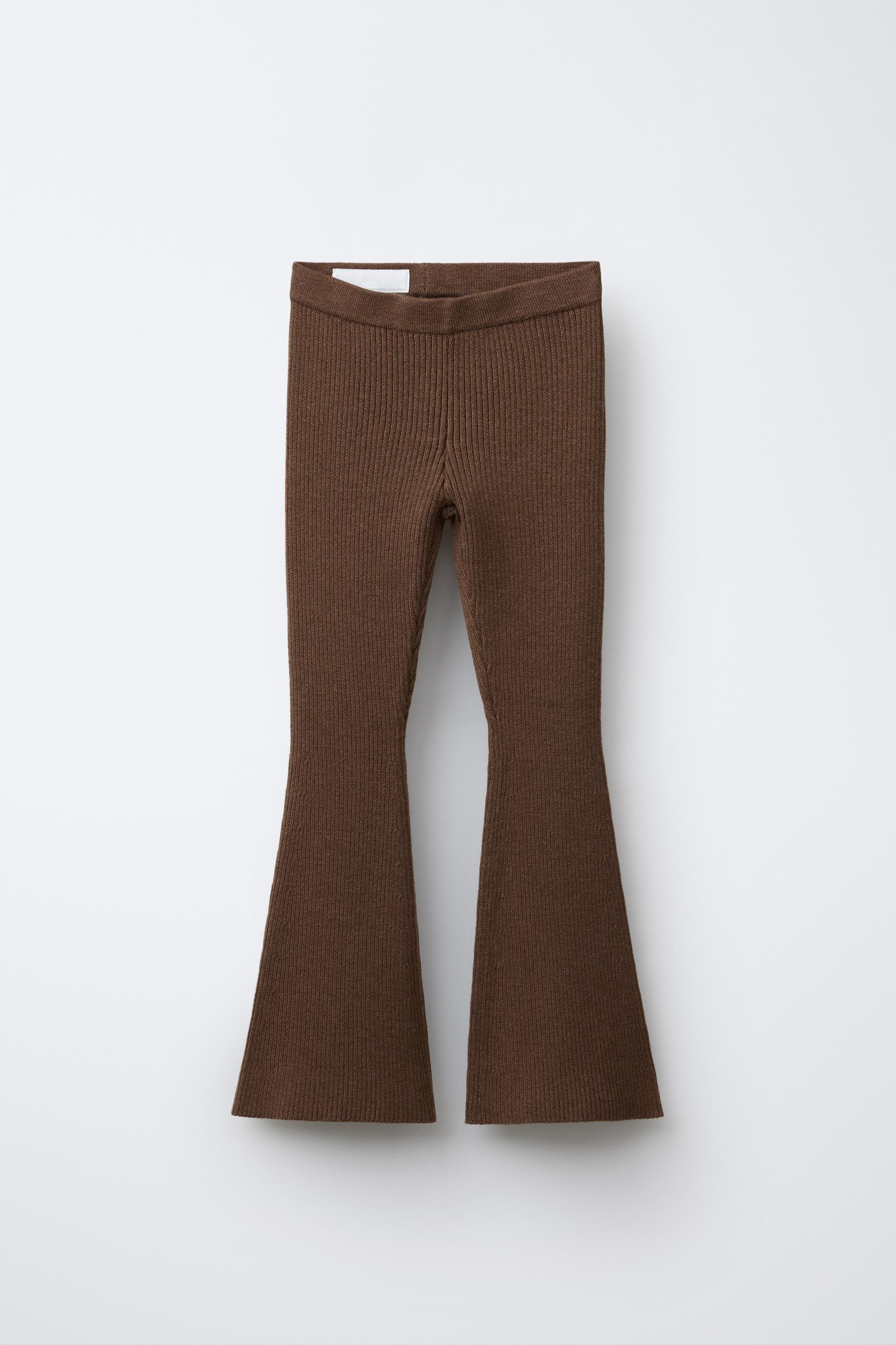 FLARED RIBBED PANTS | Zara US