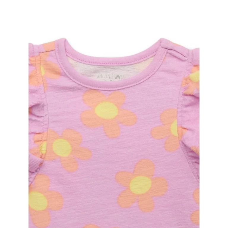 Garanimals Baby Girls Print Flutter Tank Top, Sizes 0M-24M | Walmart (US)