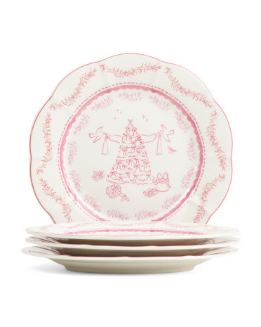 4pk Christmas Salad Plates | Kitchen & Dining Room | Marshalls | Marshalls