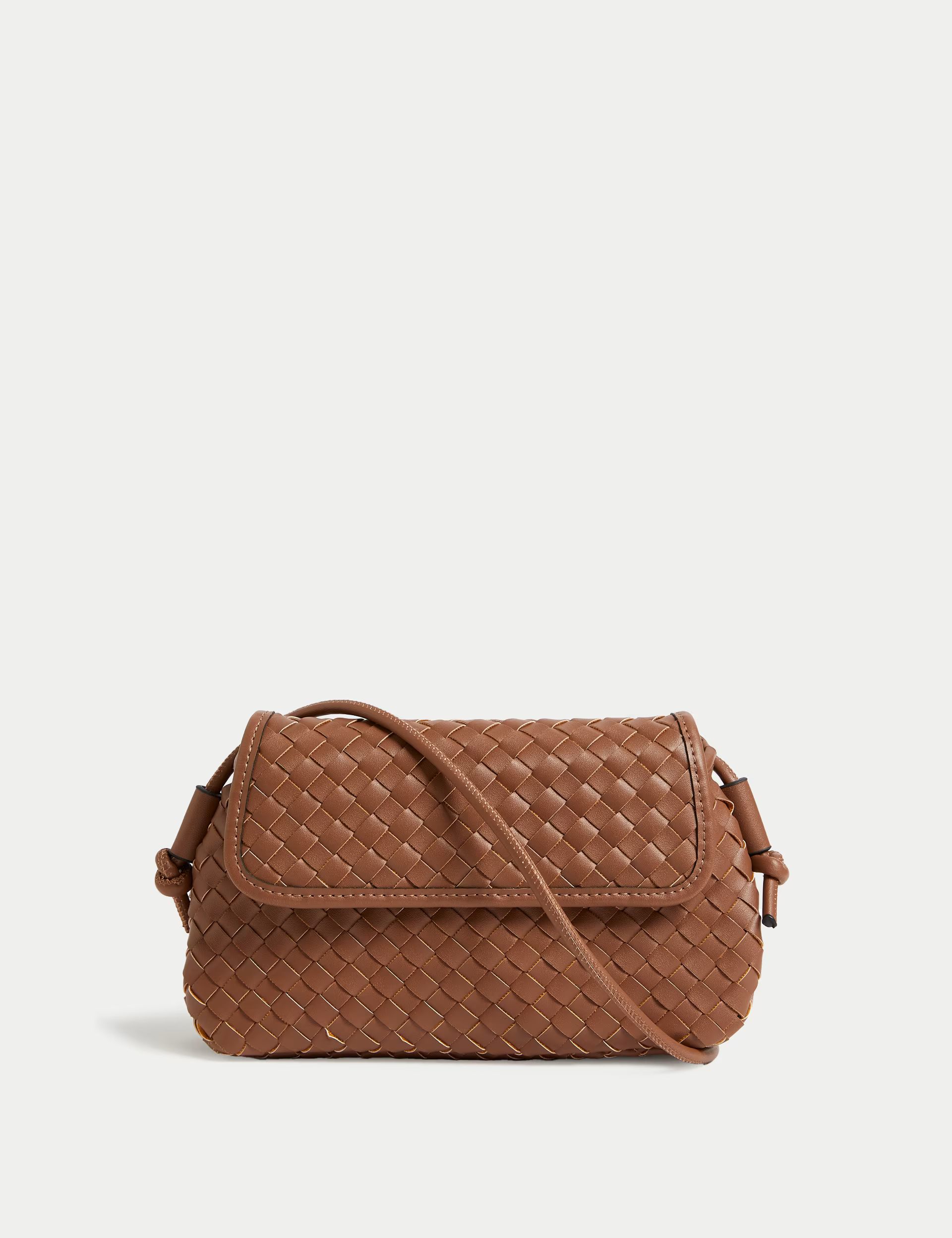 Faux Leather Woven Cross Body Bag | Marks & Spencer (UK)