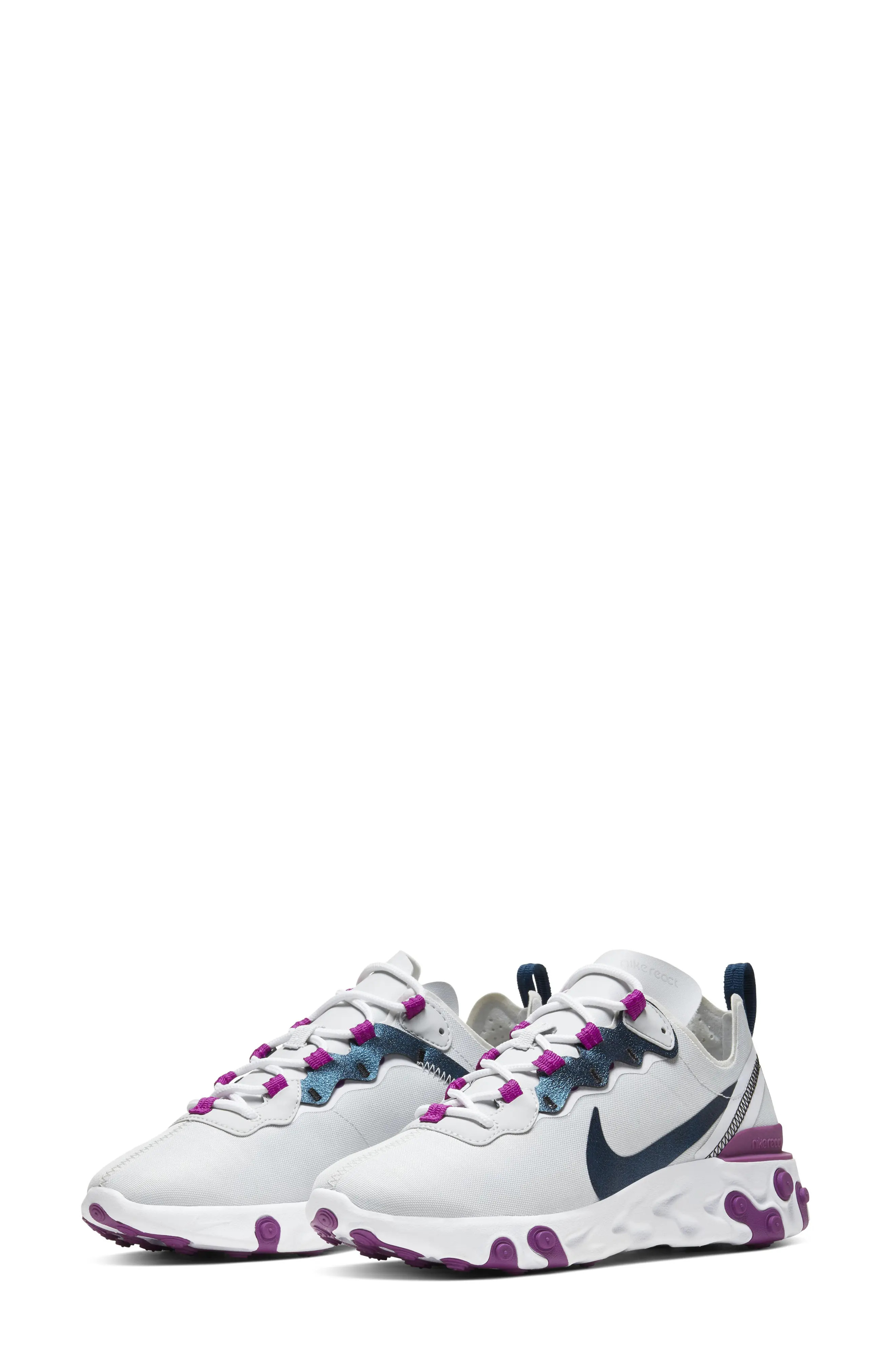 Women's Nike React Element 55 Se Sneaker, Size 5.5 M - White | Nordstrom