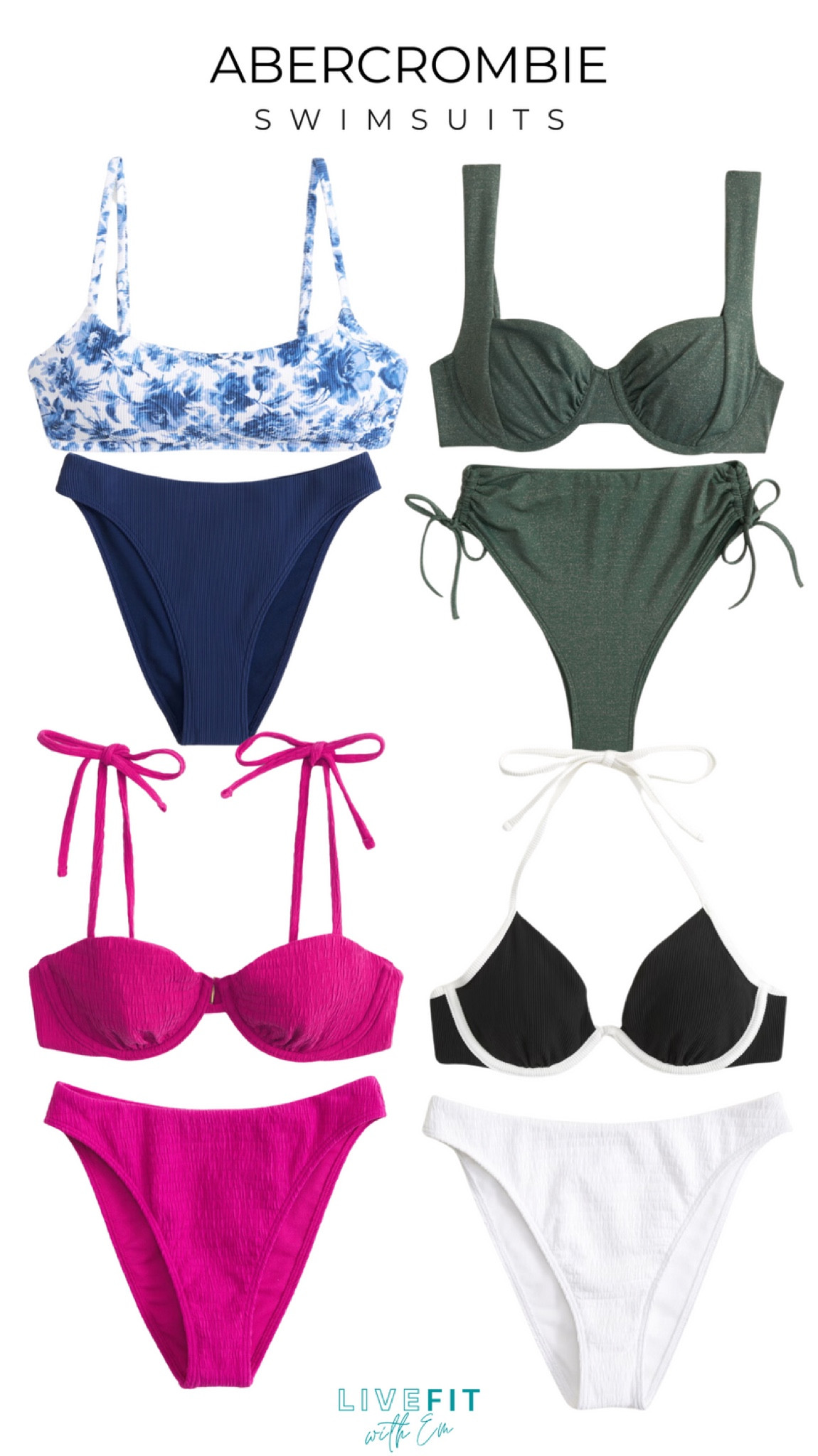 Make a splash with Abercrombie's chic swimwear! 🌊💙 Whether you adore classic florals, crave the boldness of vibrant colors, or prefer the timeless appeal of black and white, this collection has something for everyone. Plus, with 15% off sitewide this weekend only, it's the perfect time to update your beachwear. Don't miss out on these sun-ready styles! #AbercrombieSwim #SwimSale #BeachFashion #LiveFitWithEm

#LTKfindsunder50 #LTKswim #LTKSeasonal