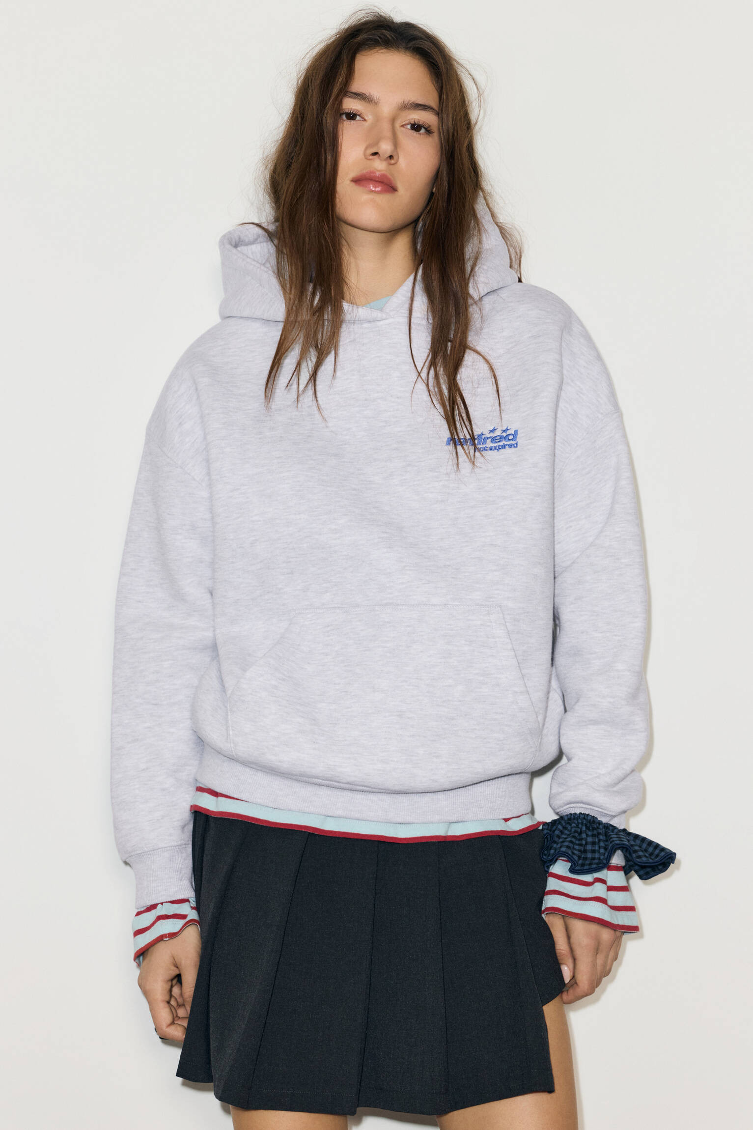 Star and slogan hoodie - pull&bear | PULL and BEAR UK