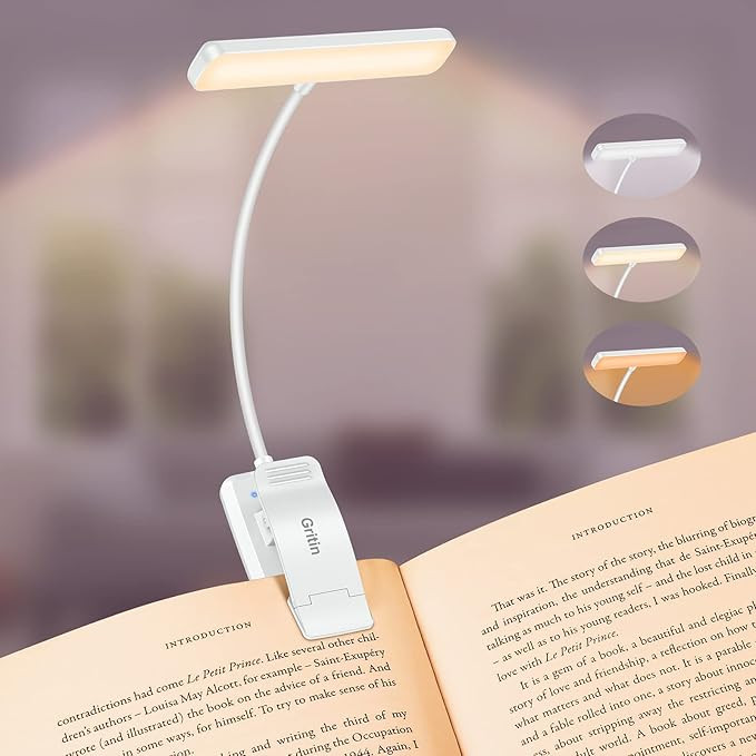 Gritin 19 LED Rechargeable Book Light for Reading in Bed with Memory Function- Eye Caring 3 Color... | Amazon (CA)