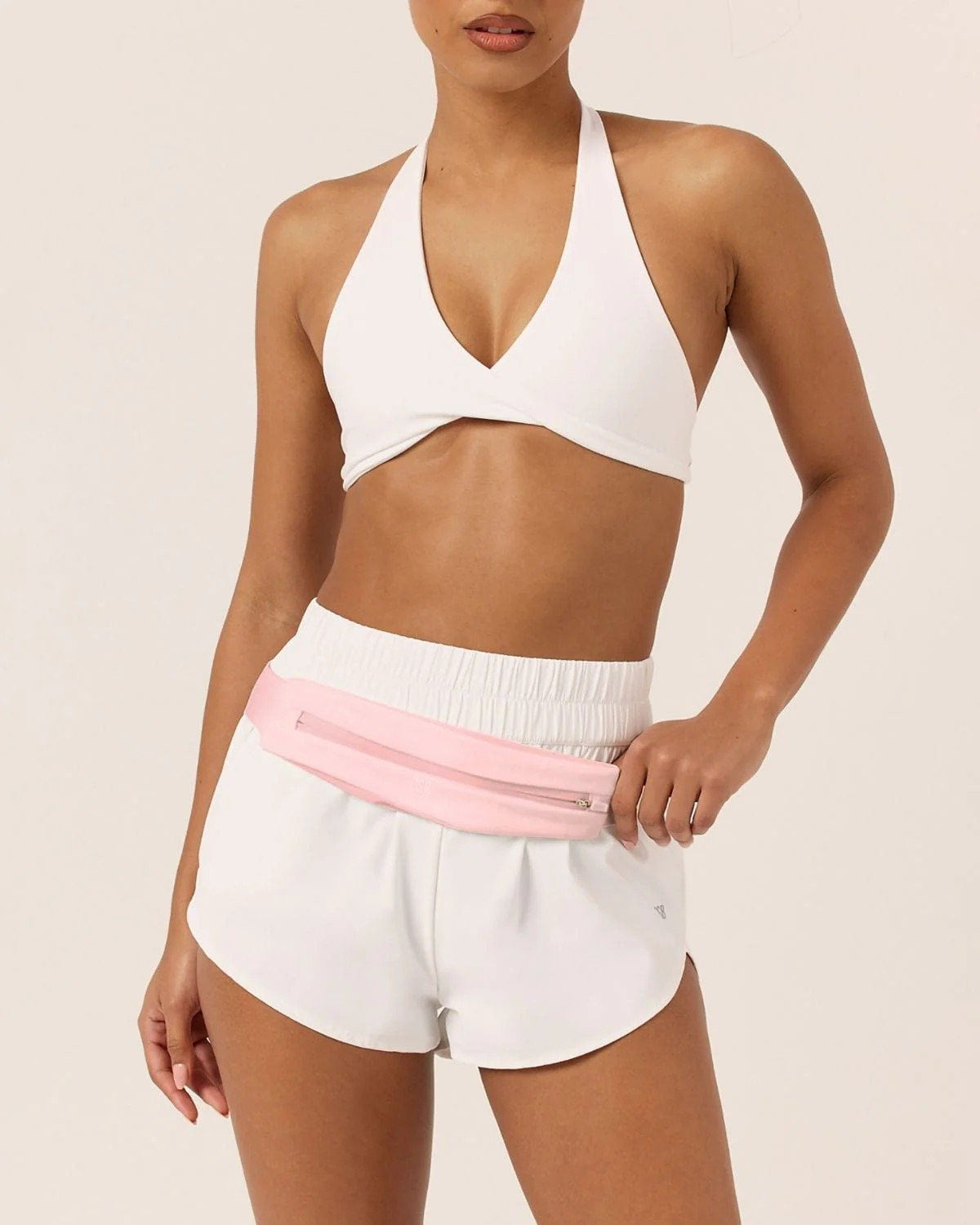 Slim Run Belt Bag | Light Pink | Crop Shop Boutique US