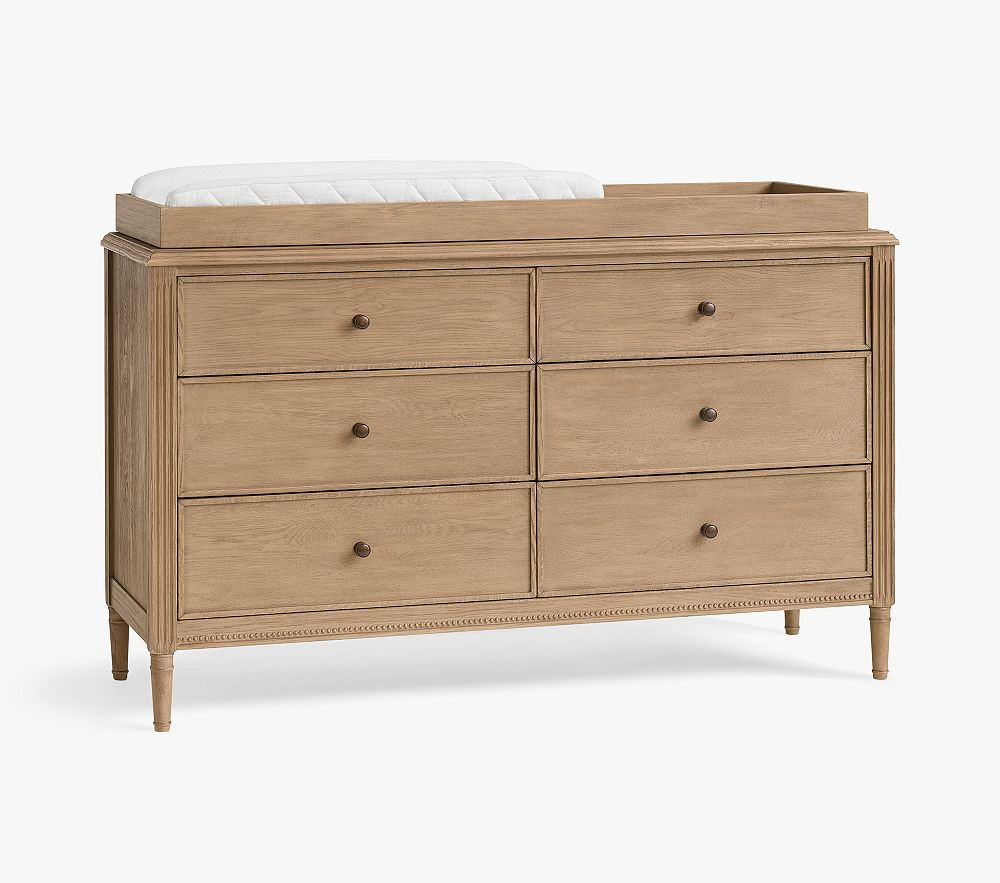 Harlow 6-Drawer Dresser & Topper Set (56w x 19d") | Pottery Barn Kids