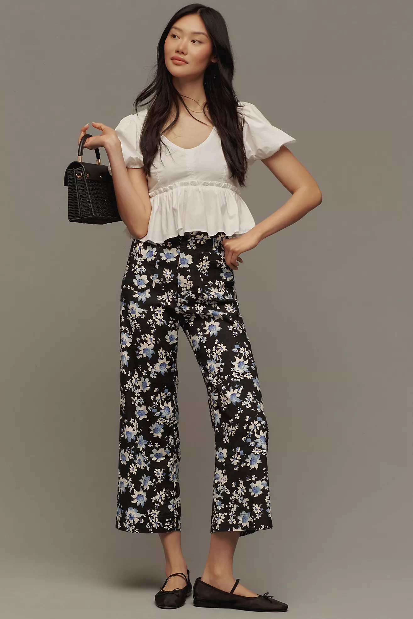 The Colette Cropped Wide-Leg Pants by Maeve: Linen Edition | Anthropologie (US)