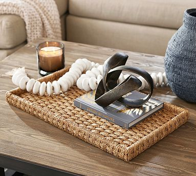 Capitola Handwoven Seagrass Tray | Pottery Barn (US)