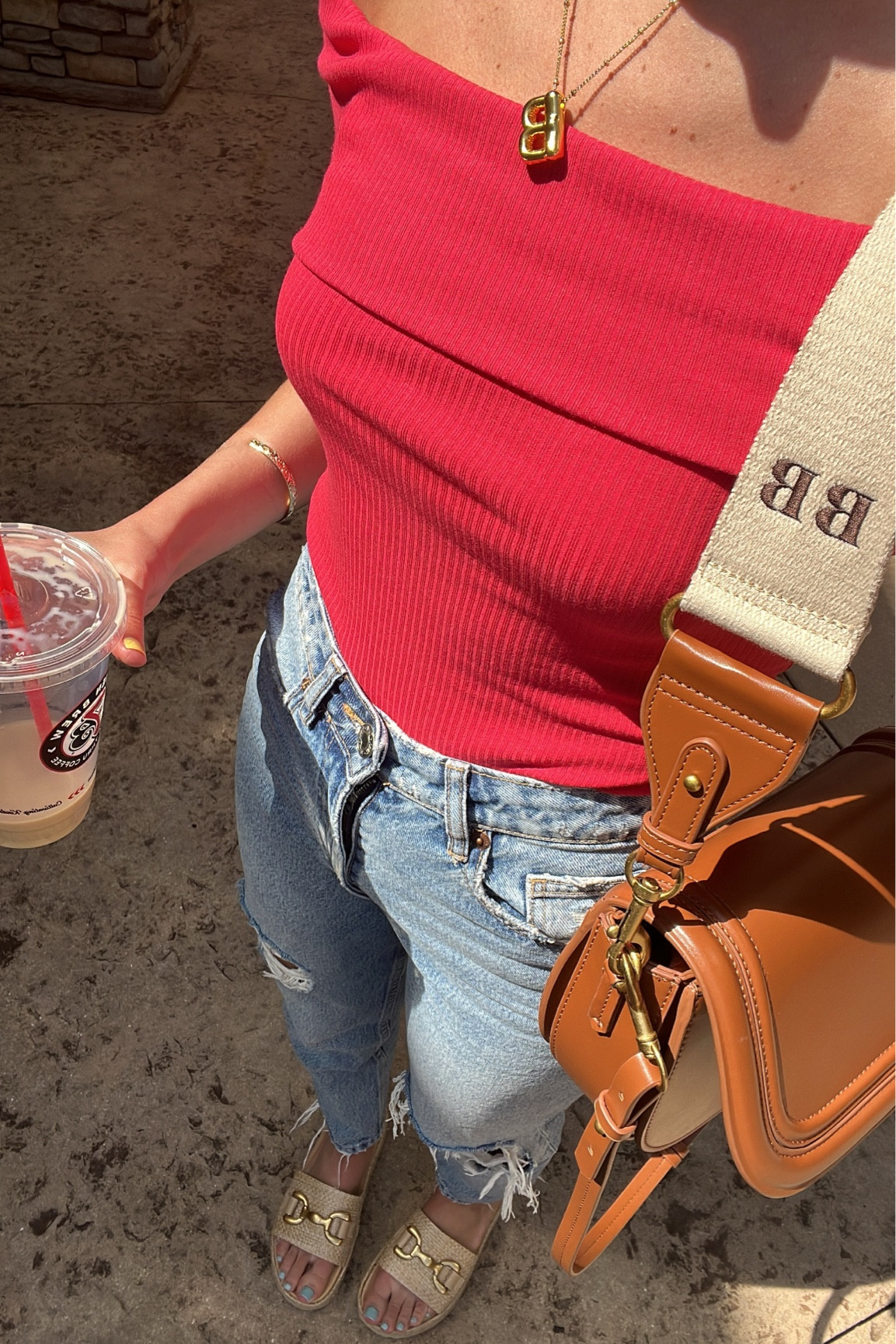 Off-Shoulder Ribbed Top curated on LTK