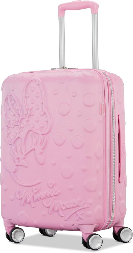 American Tourister Minnie Mouse Carry-On Luggage - Airline Approved, Durable Hardshell with Right... | Amazon (US)