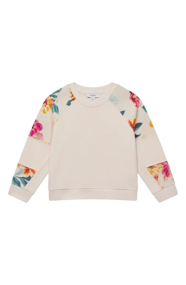 Reiss Kids' Brooke Jr. Floral Cotton Blend Sweatshirt | Nordstrom | Nordstrom